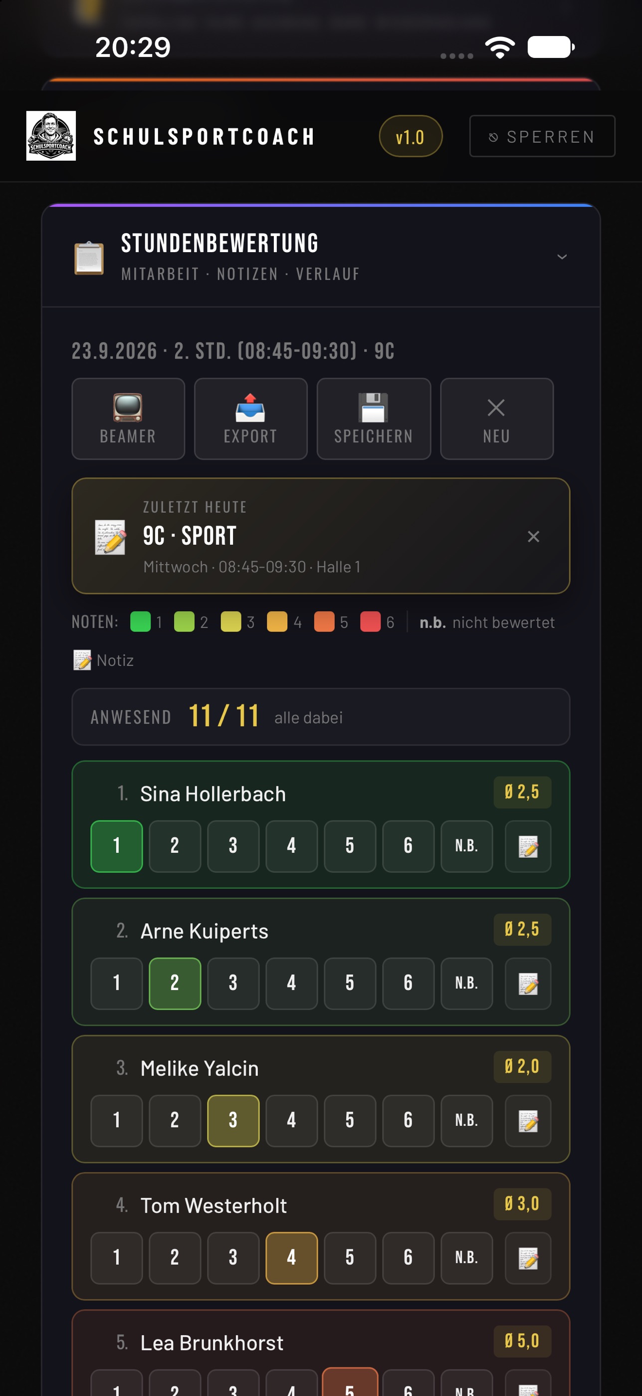 Screenshot 2 of SchulsportCoach