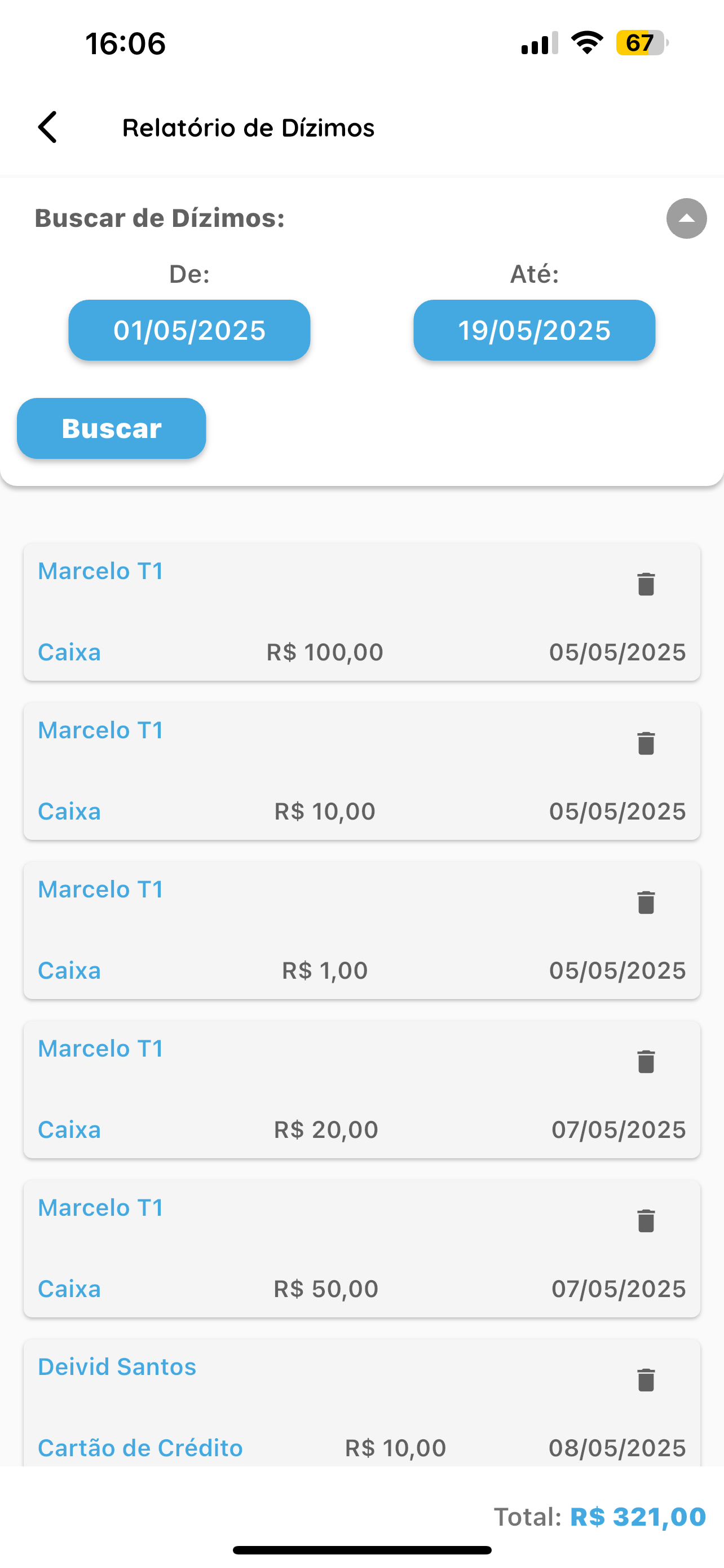 Ecclesia App Dízimo