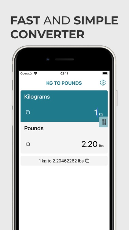 Kg to Pounds Converter kg lbs