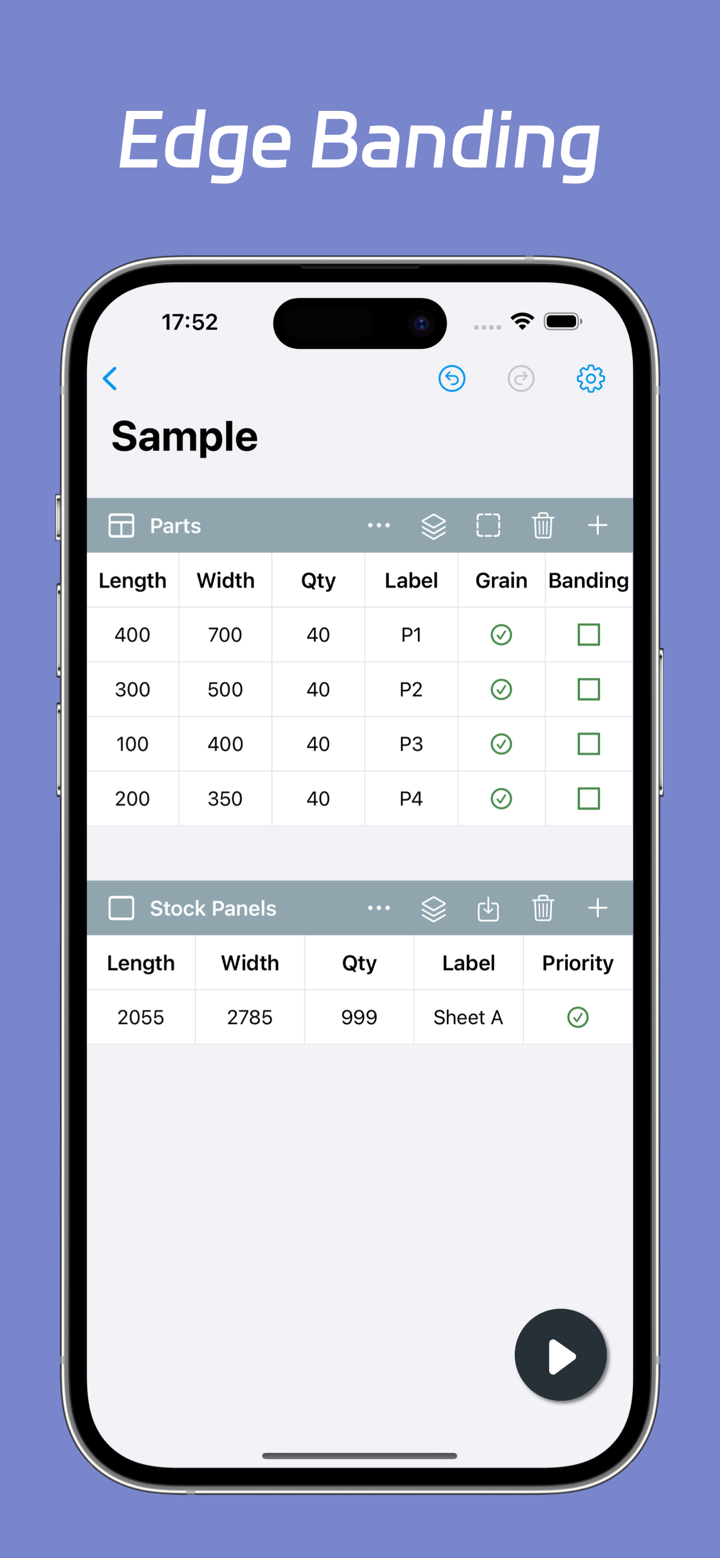 CutList Optimizer screenshot 2