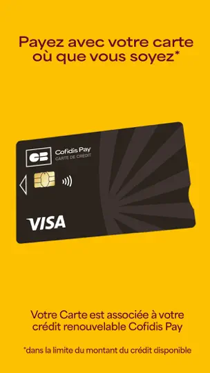Capture d'écran de Cofidis Pay sur iPhone 2