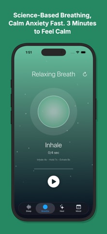 Sleep Healing Anxiety Calm iPhone screenshot