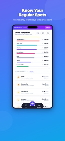 SnapTrack Expenses iPhone screenshot