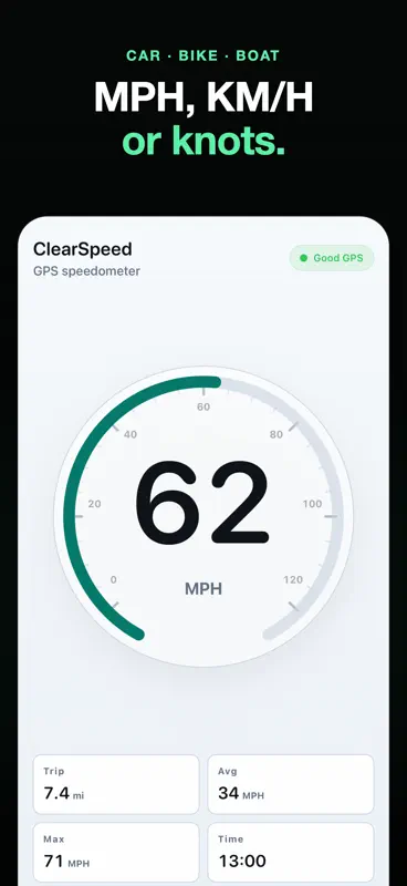 ClearSpeed GPS Speedometer screenshot 5 of 5