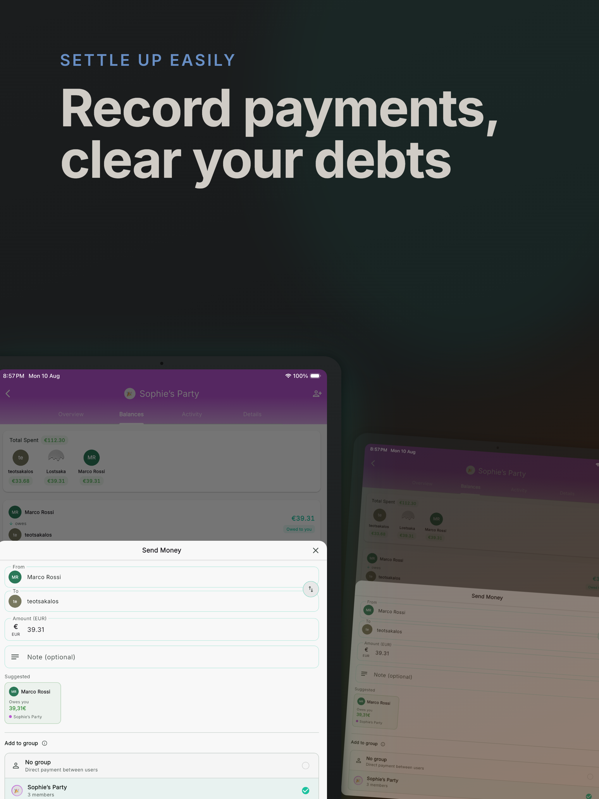 Settlr Expense Tracker screenshot 16