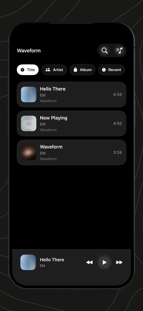 #2. Waveform (iOS) De: Evan Mourmouras