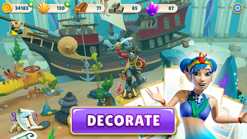 #7. Pearls of Atlantis Match & Pop (iOS) 由: Legacy Games