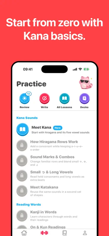 Hourly Kana：日本語を学ぶ screenshot 5 of 9