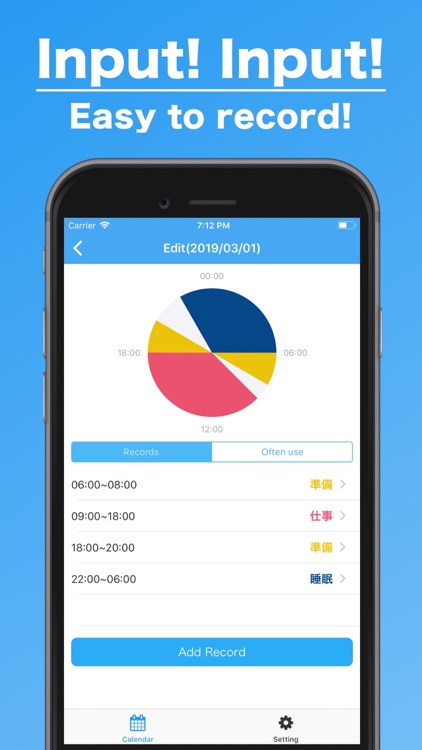 Pie Chart Time Management