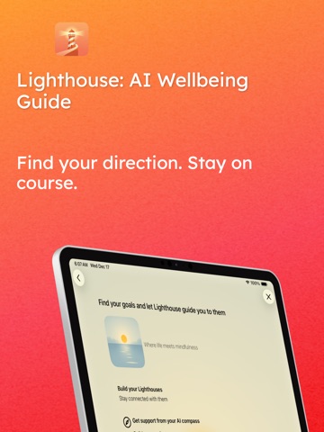 Lighthouse: AI Goal Compass iPad screenshot