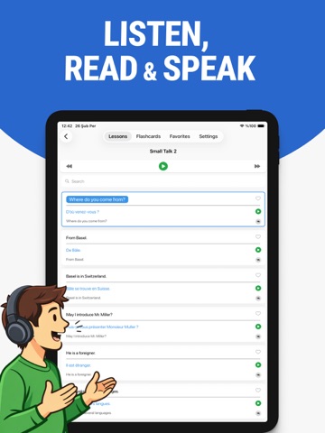 Learn French - Lentil iPad screenshot