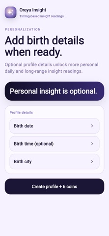 Oraya Insight screenshot