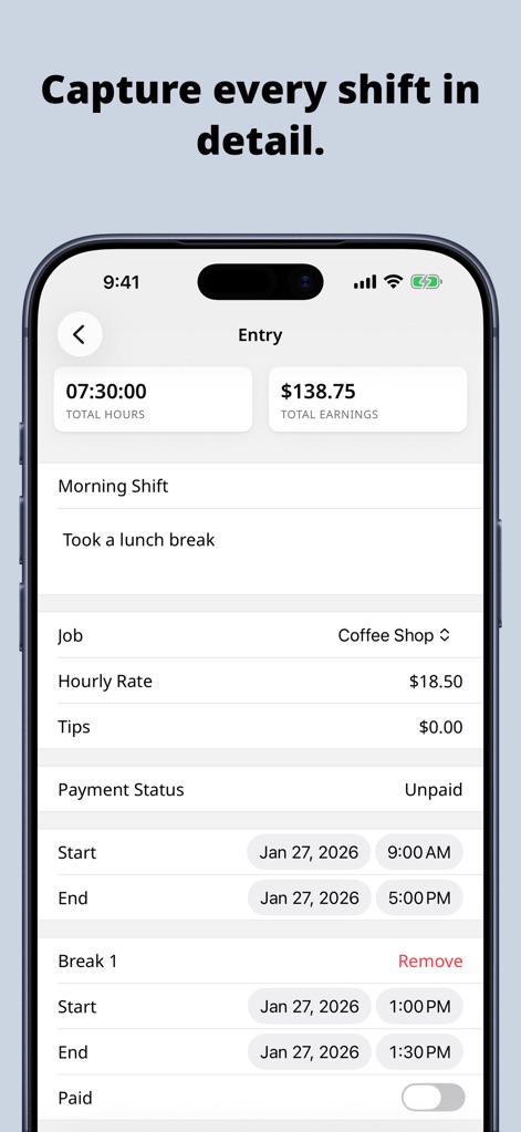 Clock In: Work Hours Tracker - Business App | MWM