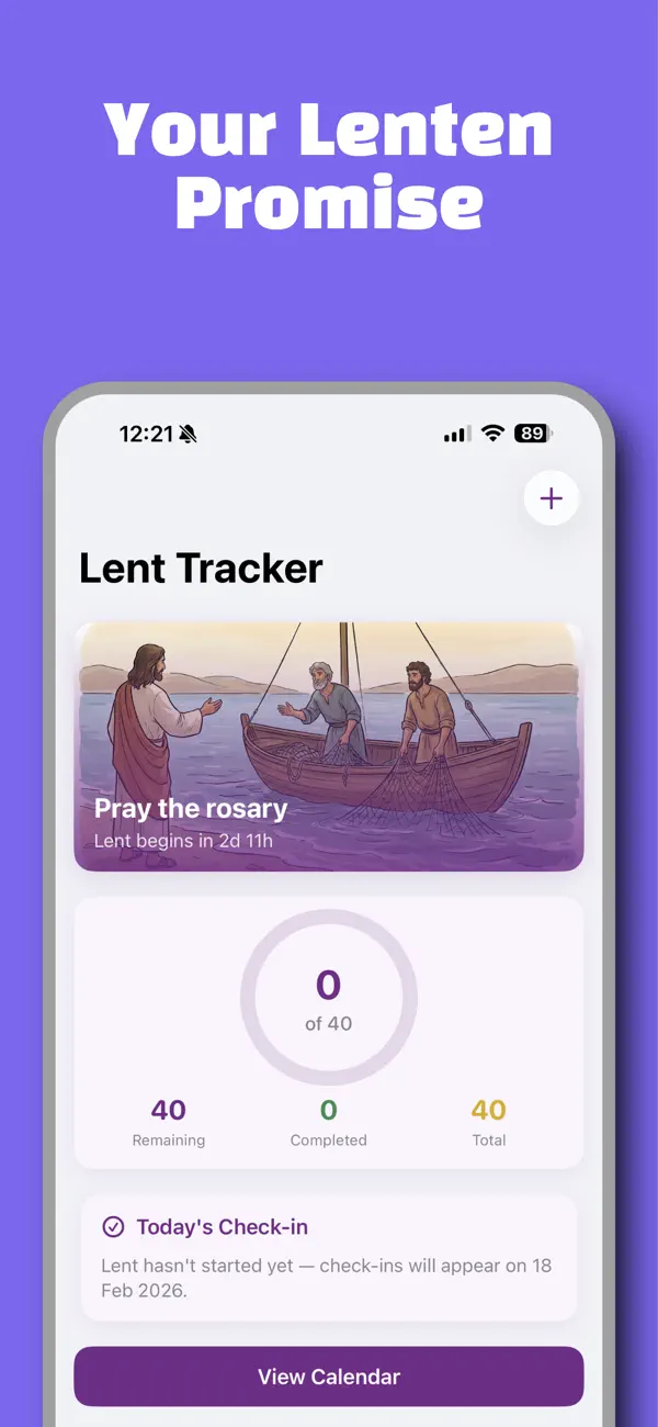 #1. Lent Tracker (iOS) Podle: Kieran McGrady