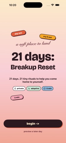 21 days: Breakup Reset Screenshot 1 of 4