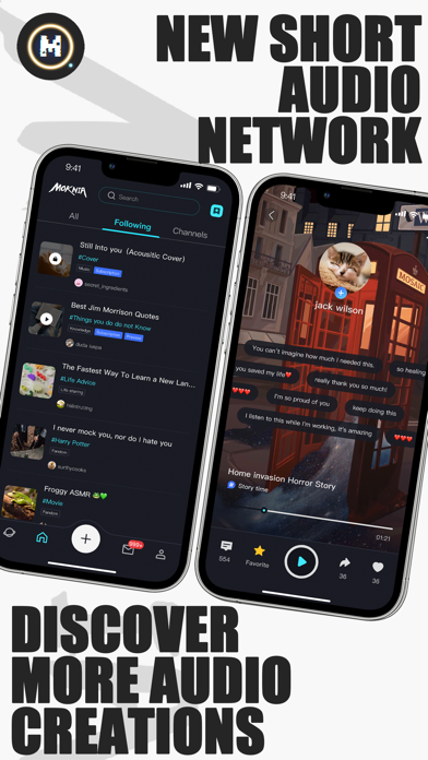 Moknia: Listen, Trade & Social Screenshot