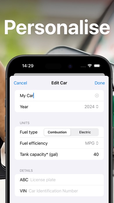 Fuel - Car Maintenance Tracker Screenshot