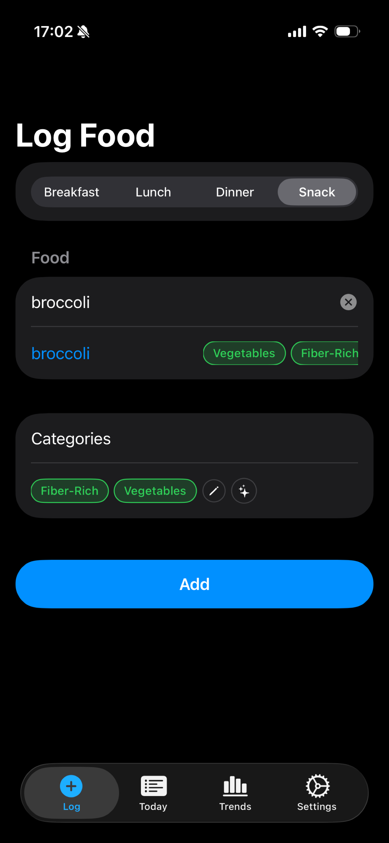Your Food Log screenshot 2