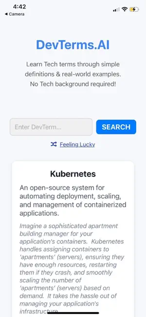 Devterms.AI screenshot 2