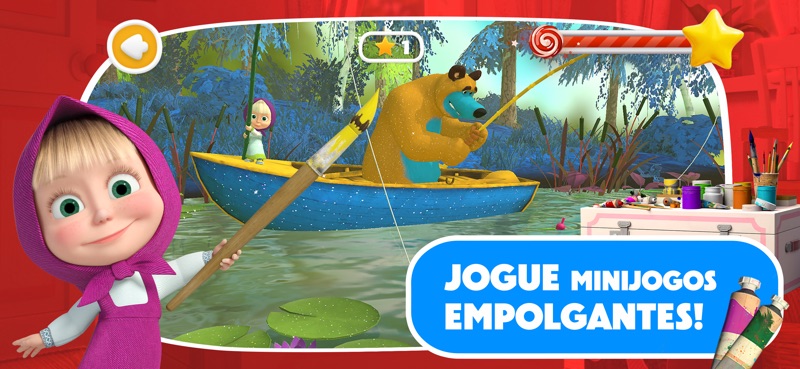 Masha e o Urso: Jogo De Pintar screenshot 9