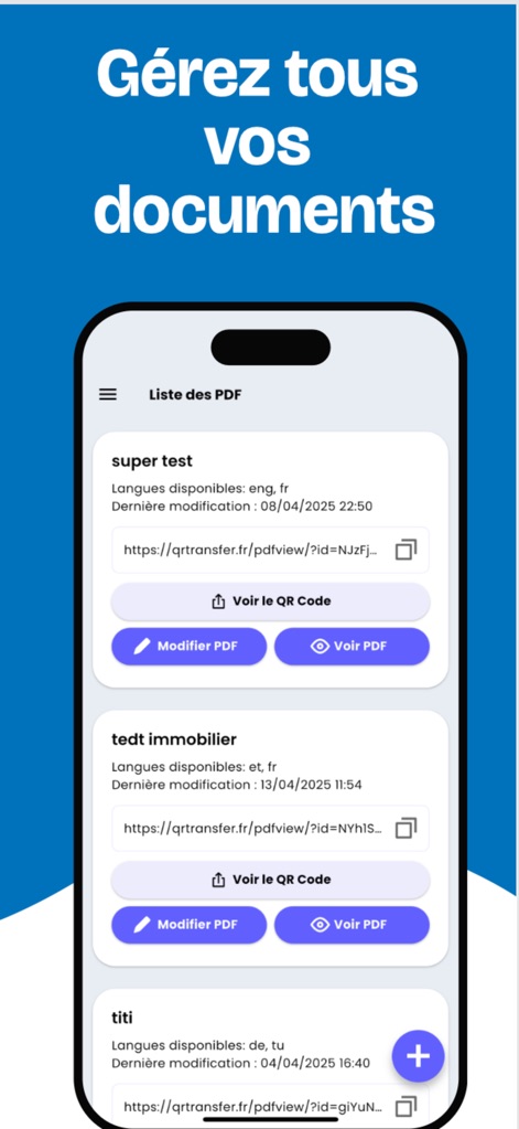 QRTransfer – PDF & QR code - Business App | MWM