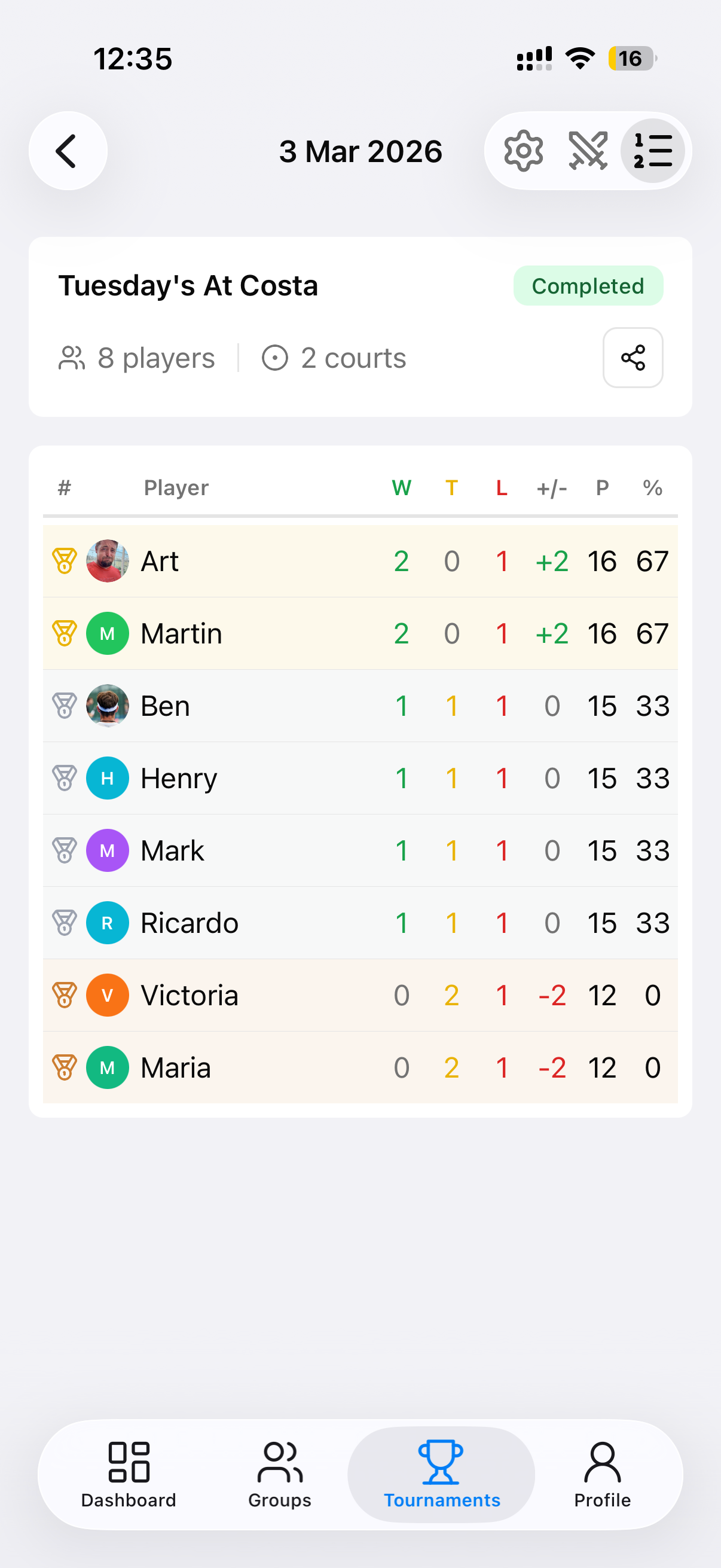 Padelfish screenshot 3