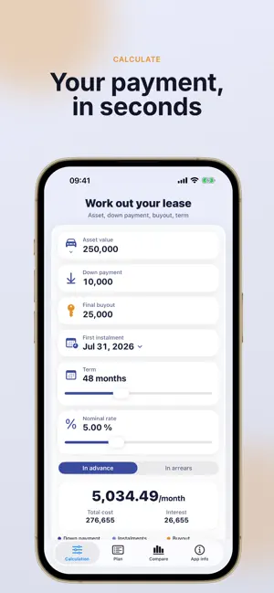 Leasing Calculator: Lease Plan screenshot 1