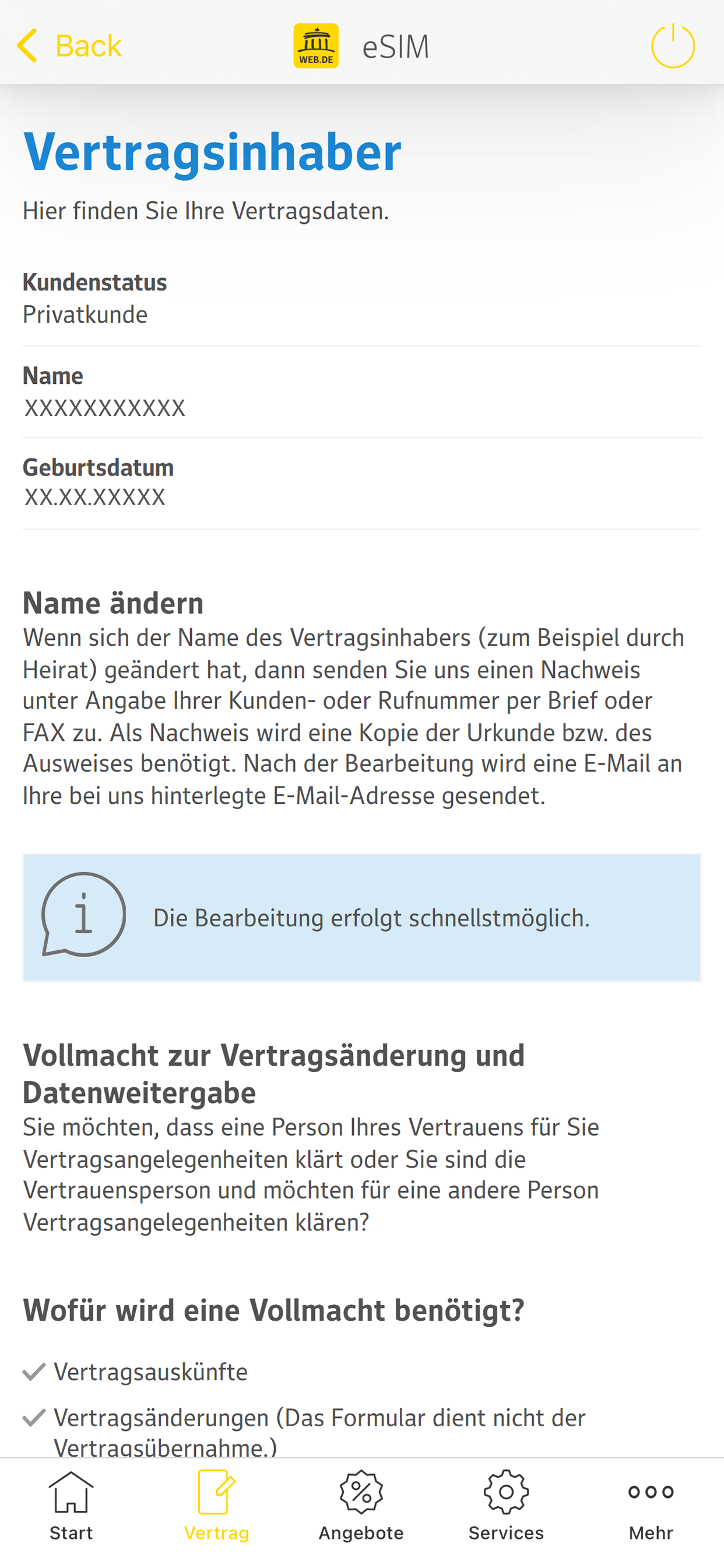 WEB.DE eSIM screenshot 4