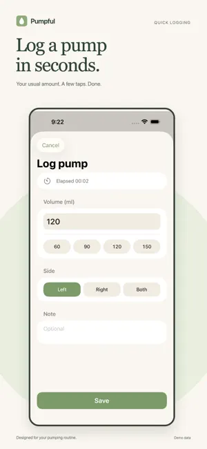 Pumpful: Pumping Tracker screenshot 1