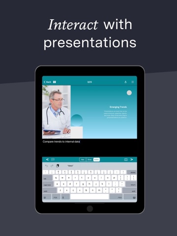 Eventscribe iPad screenshot