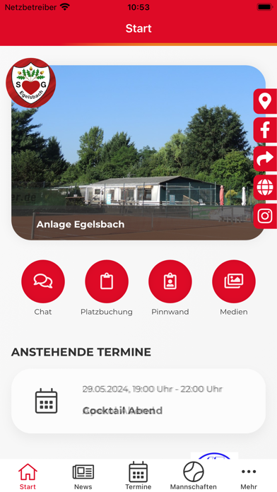 SG Egelsbach Abt. Tennis Screenshot