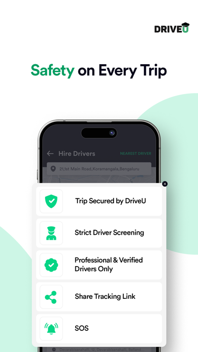 DriveU: Car Drivers & Services Screenshot