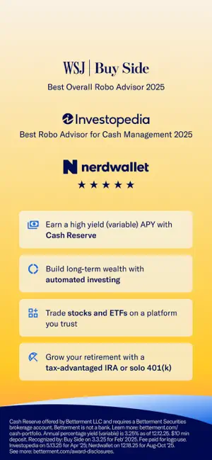 Betterment Invest & Save Money screenshot 2