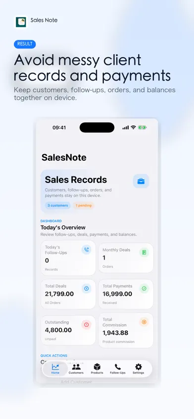 SalesNote: Customer CRM screenshot 1
