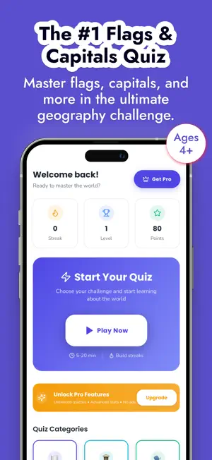 Flags Capitals & Currency Quiz screenshot 2