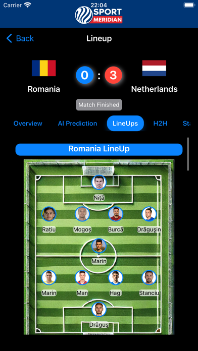 SportMeridian Scores & Stats Screenshot
