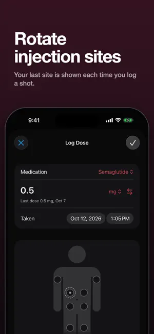 GLP-1 Tracker - Dial screenshot 2
