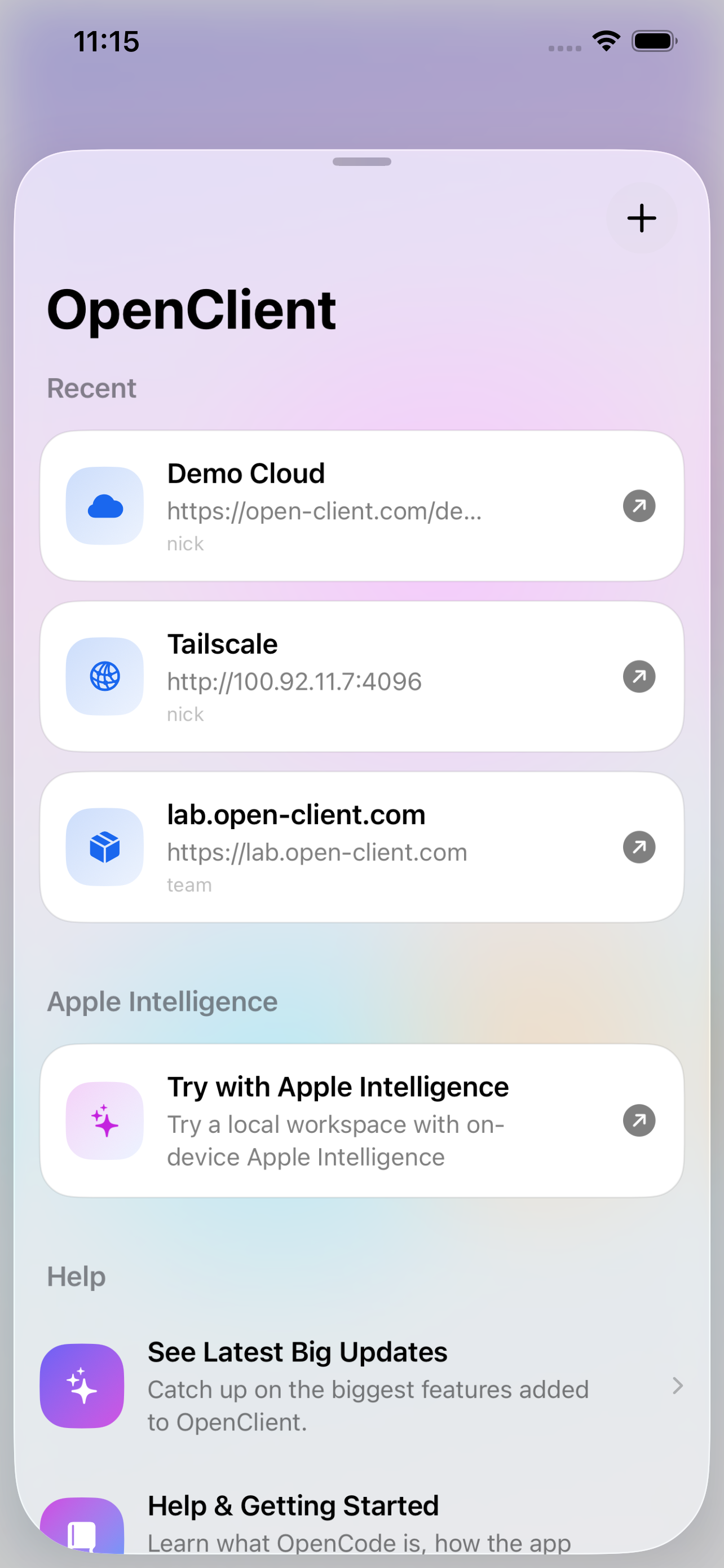 OpenClient for OpenCode