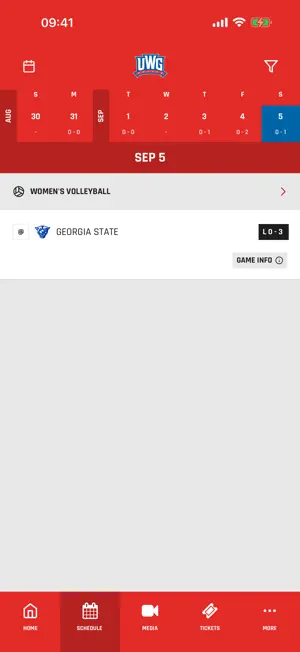 UWG Athletics App screenshot 2