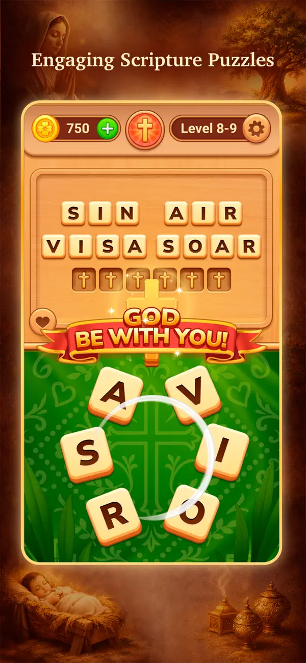 Screenshot #3 pour Bible Word Connect Game