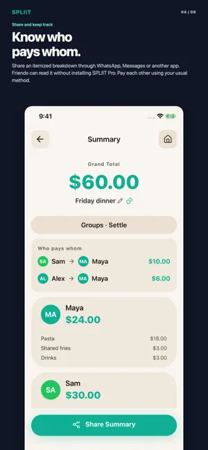 SPLIIT Pro: Bill Splitter screenshot 4