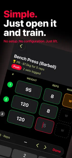 Simple Gym Tracker+ screenshot 2