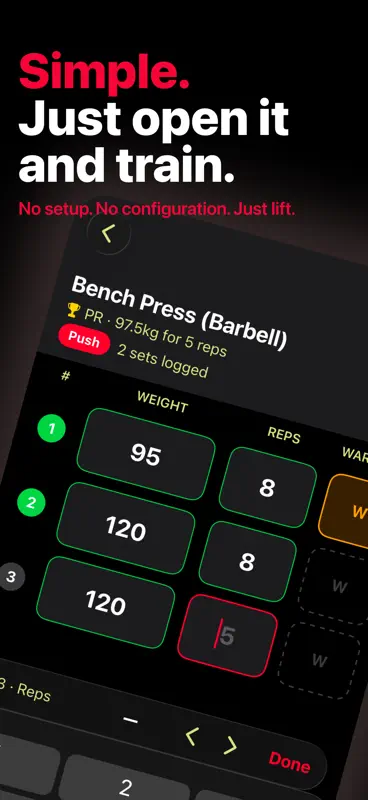 Simple Gym Tracker+ screenshot 2 of 8