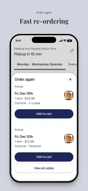Peoples Choice Pizza screenshot 4