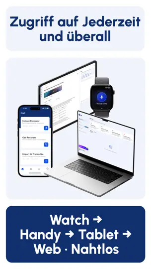 Screenshot von Owll:KI Notizen & Diktiergerät auf dem iPhone 8