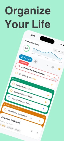 PeakTask: Smart Todo Manager Screenshot 1 of 6
