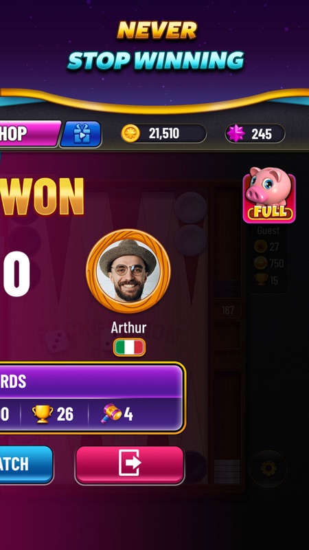 Backgammon Plus - Board Games screenshot 6
