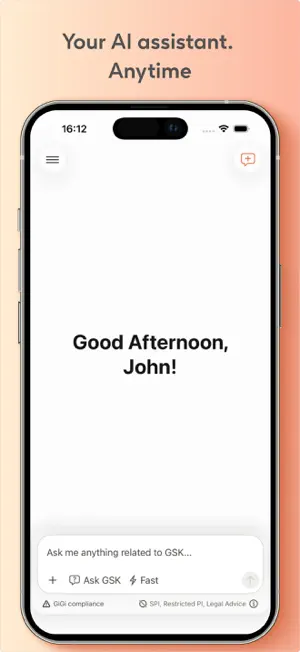 GiGi - GSK Digital Assistant screenshot 1