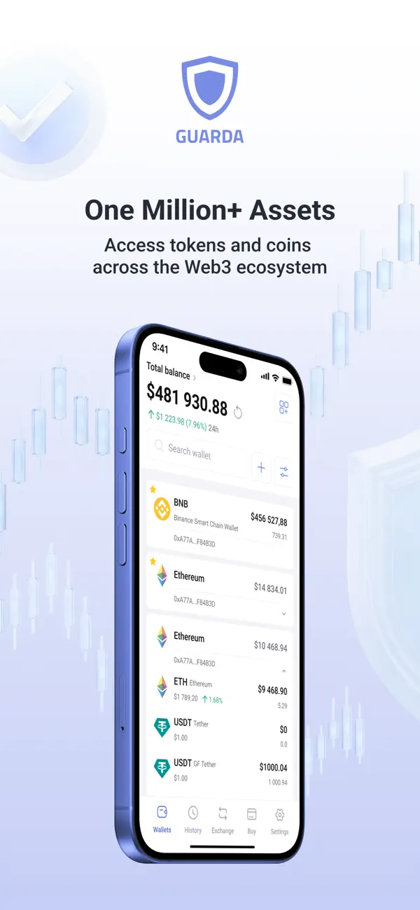 Screenshot #1 pour Guarda Portefeuille Crypto