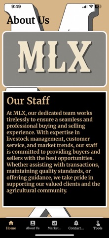 McDaniel Livestock Exchange screenshot